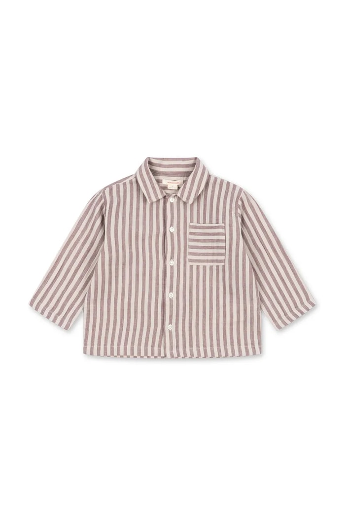 Konges Sløjd сорочка дитяча бавовняна ELY SHIRT GOTS KS105216.PPY2 бордо SS26