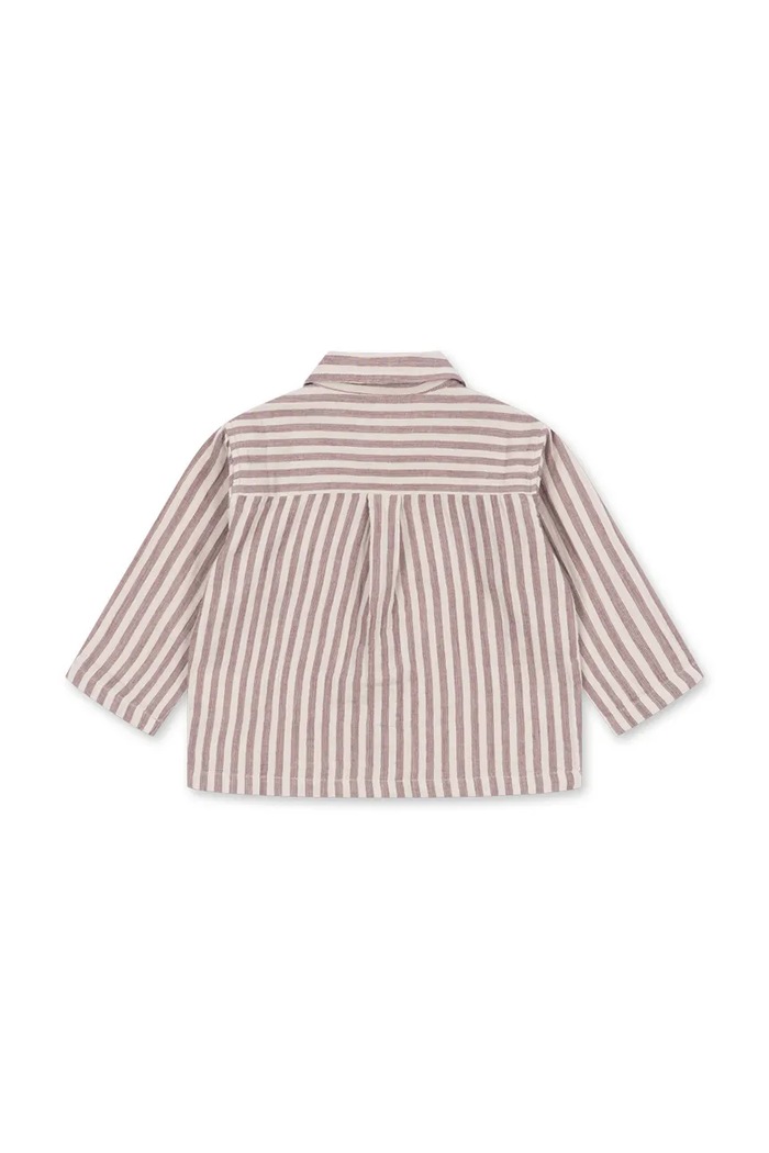 Хлопчик Konges Sløjd сорочка дитяча бавовняна ELY SHIRT GOTS KS105216.PPY2 бордо