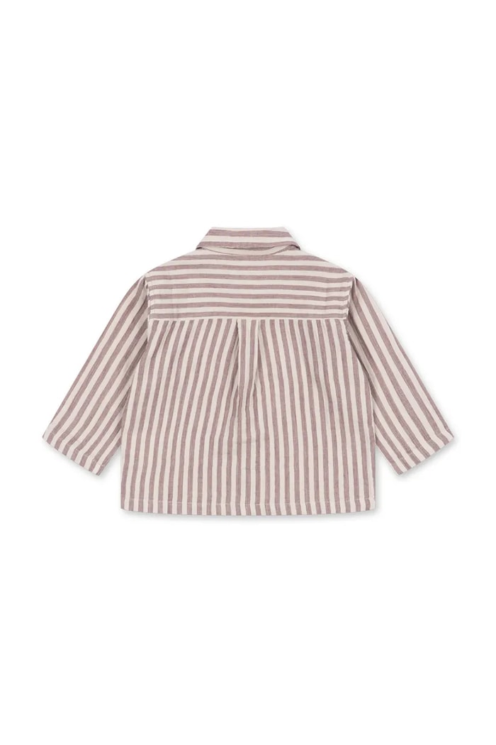 Хлопчик Konges Sløjd сорочка дитяча бавовняна ELY SHIRT GOTS KS105216.PPY2 бордо