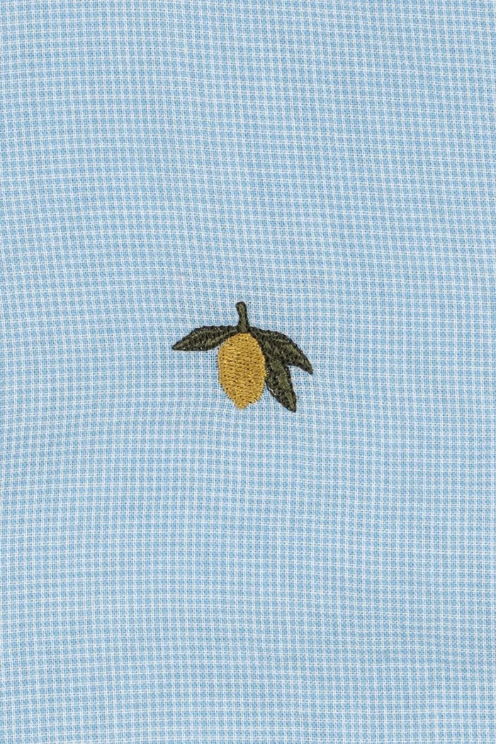 Konges Sløjd сорочка дитяча бавовняна FRAN SHIRT GOTS блакитний KS105388.PPY2