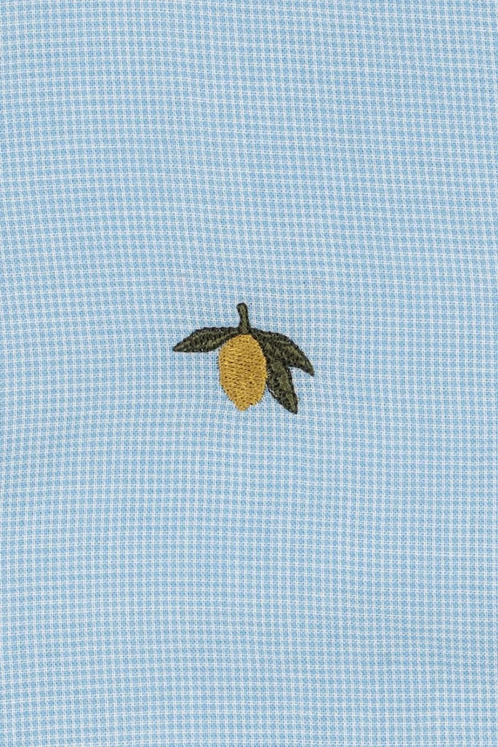 Konges Sløjd сорочка дитяча бавовняна FRAN SHIRT GOTS блакитний KS105388.PPY2
