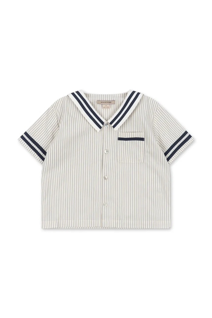 Konges Sløjd koszula dziecięca bawełniana ALLIE SAILOR SHIRT GOTS biały KS105255.PPY2