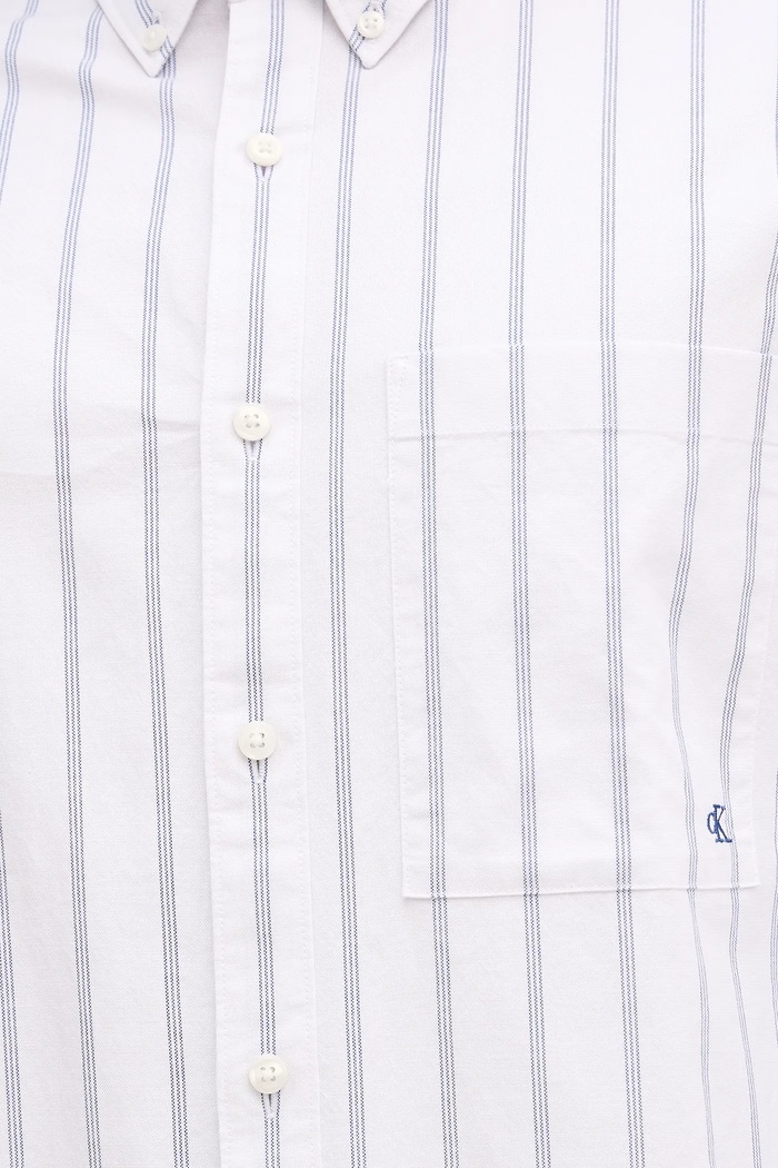 Πουκάμισο Calvin Klein Jeans LV04RE113G λευκό