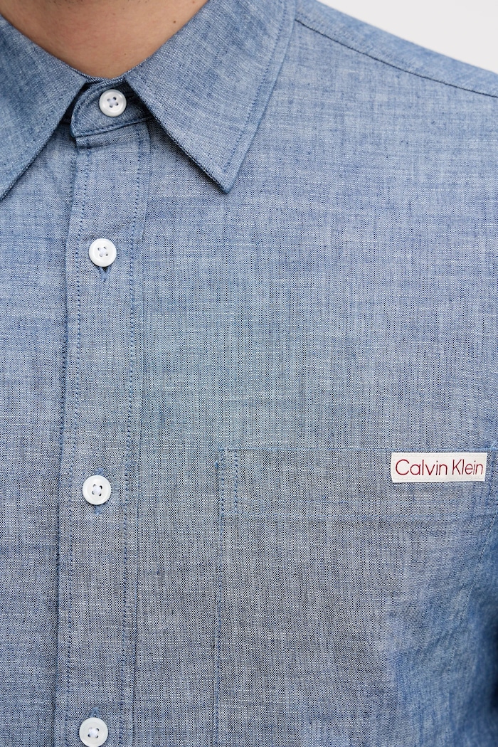 Calvin Klein Jeans koszula bawełniana LV04RF109G niebieski