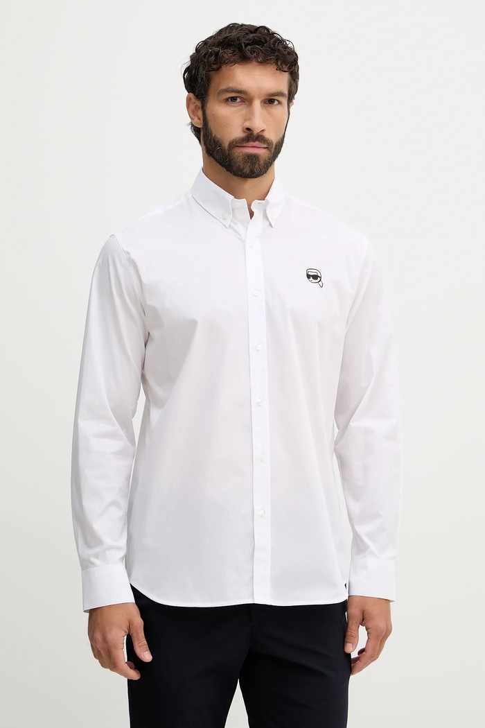 Srajca Karl Lagerfeld Brez vzorca bela 561600.605912