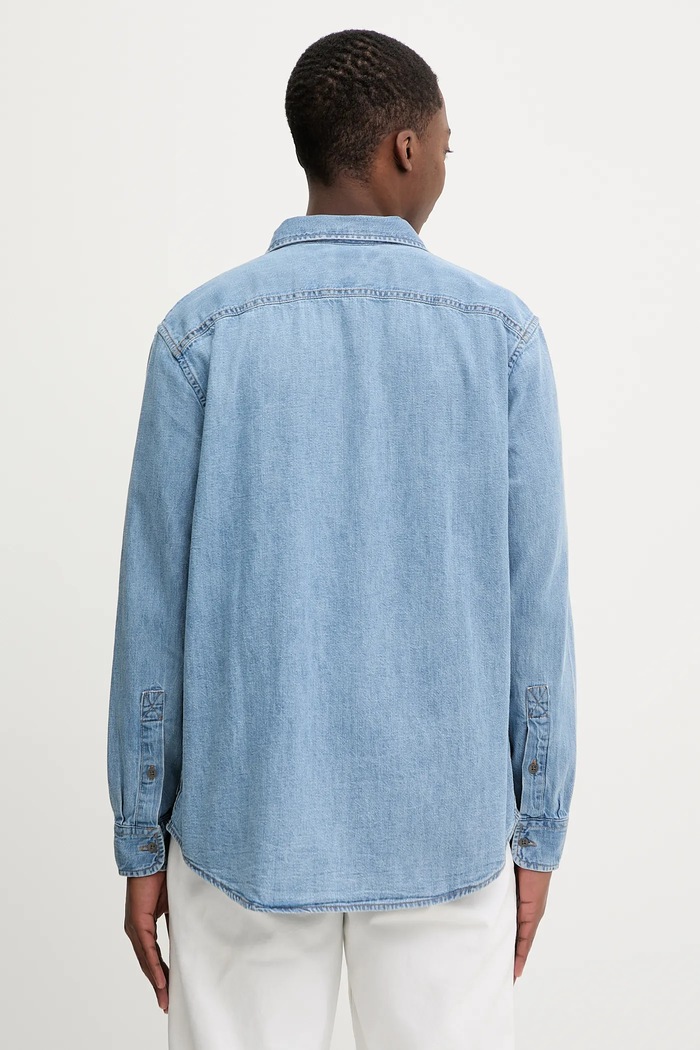 Oblačila Jeans srajca Tommy Jeans DM0DM22304 modra