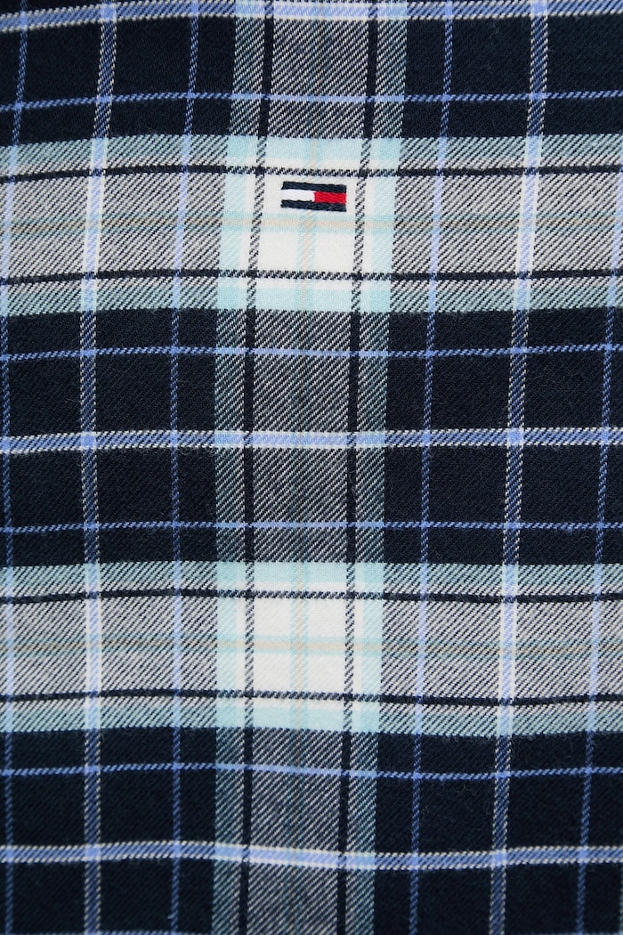 Bavlněná košile Tommy Jeans DM0DM22839 námořnická modř