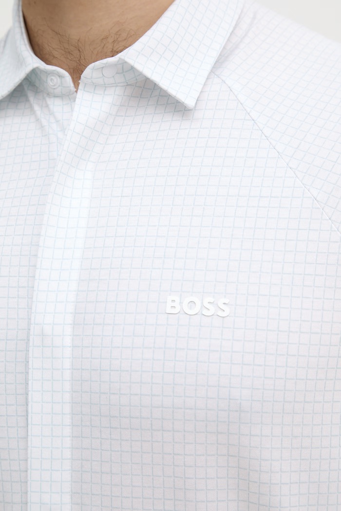 BOSS Green πουκάμισο ανδρικό βαμβακερό ST_Excurse S 50554450 μπλε