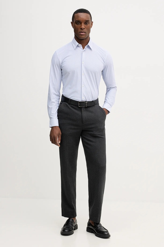 Košeľa BOSS P-ROAN-K-F-261 50556800 modrá SS26