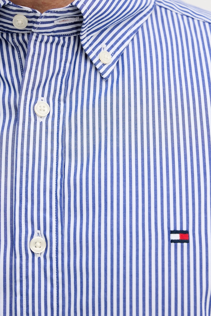 Bombažna srajca Tommy Hilfiger MW0MW41403 modra