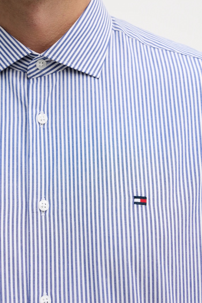 Βαμβακερό πουκάμισο Tommy Hilfiger MW0MW41657 μπλε