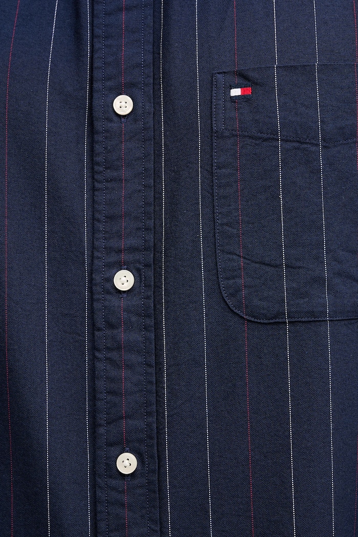Bombažna srajca Tommy Hilfiger MW0MW41694 mornarsko modra