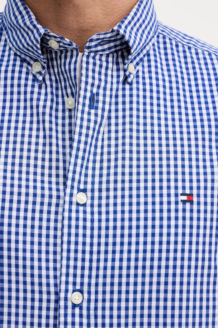 Bombažna srajca Tommy Hilfiger MW0MW41713 modra