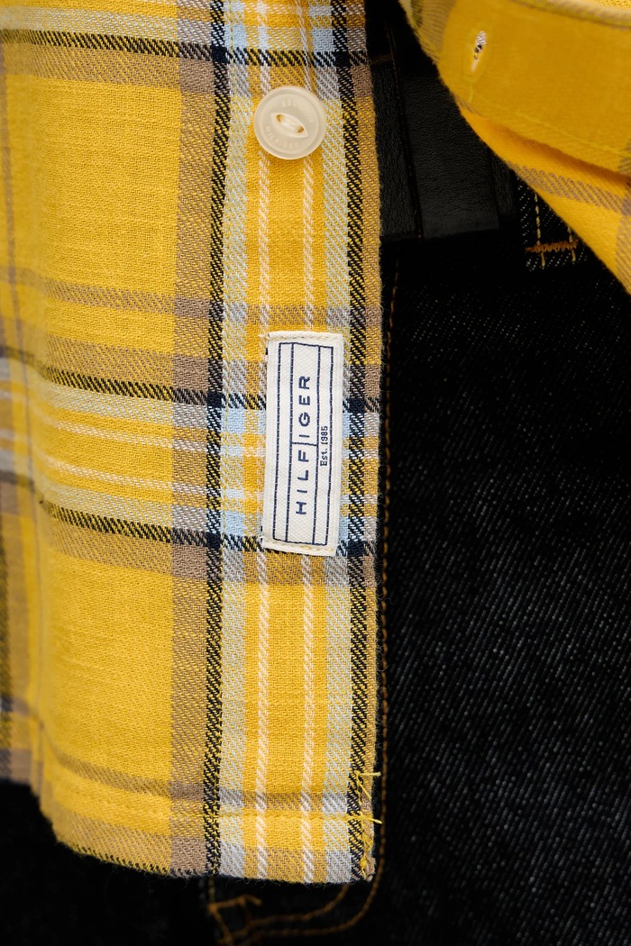 Bavlnená košeľa Tommy Hilfiger MW0MW41716 žltá