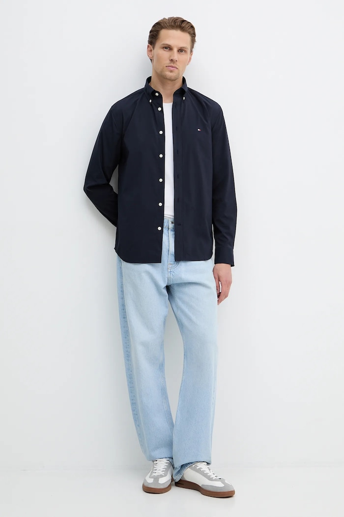 Srajca Tommy Hilfiger MW0MW41769 mornarsko modra SS26