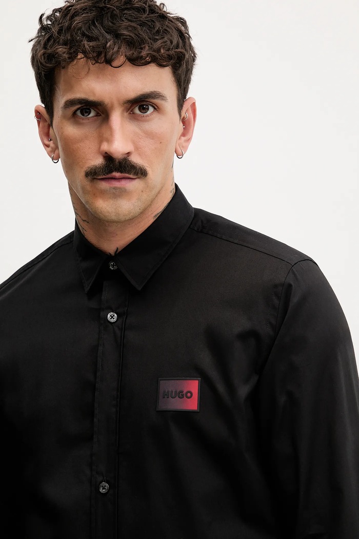 Сорочка HUGO Emero чорний 50555786