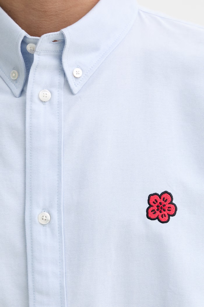 Bavlnená košeľa Kenzo FG55CH1099LO modrá