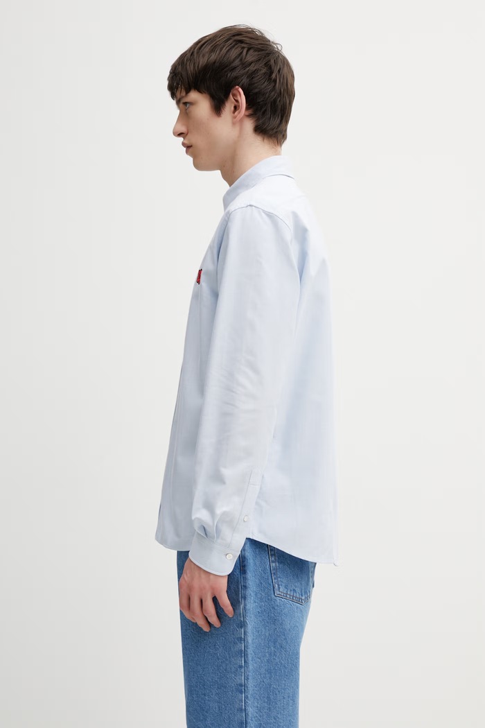 Βαμβακερό πουκάμισο Kenzo FG55CH4109LO μπλε SS26