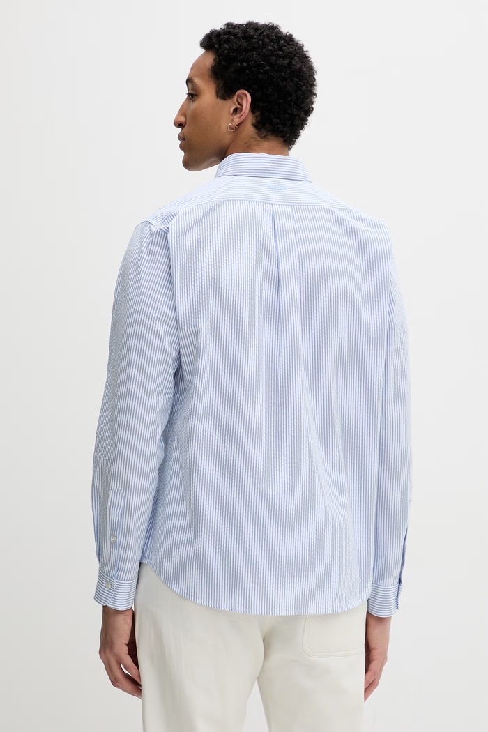Îmbrăcăminte Kenzo cămașă din bumbac FG55CH4109KB albastru