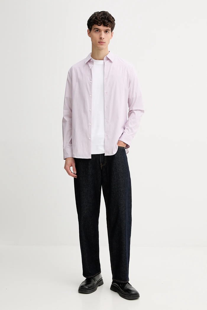 Calvin Klein koszula LV04LE120G różowy SS26