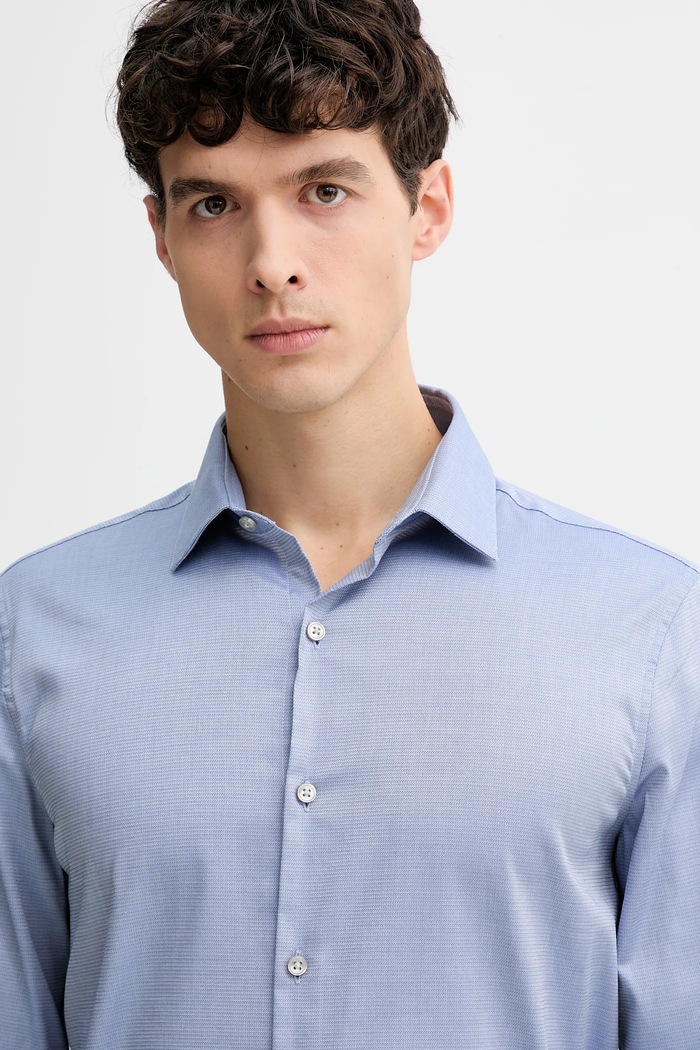 Košeľa Calvin Klein modrá LV019EU081