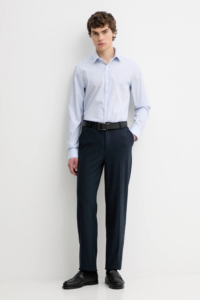 Košile Calvin Klein LV019EU088 modrá SS26