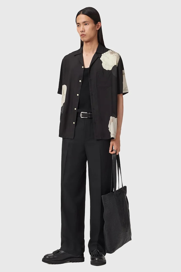 Oblečení Košile AllSaints M082SD černá