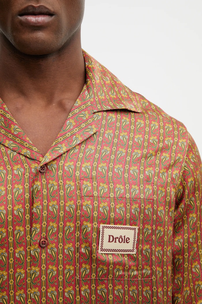 Риза Drôle de Monsieur Chemise Paisley червен J.SH233.VI027.RD