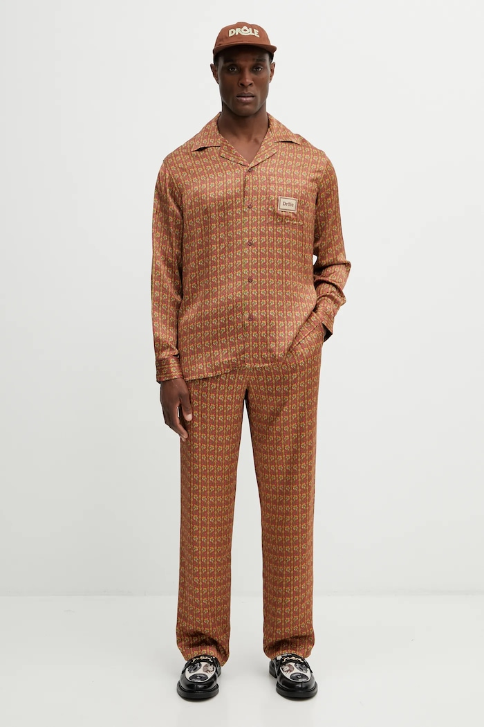 Риза Drôle de Monsieur Chemise Paisley J.SH233.VI027.RD червен