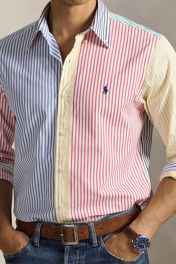 Pamučna košulja Polo Ralph Lauren šarena 710P07020