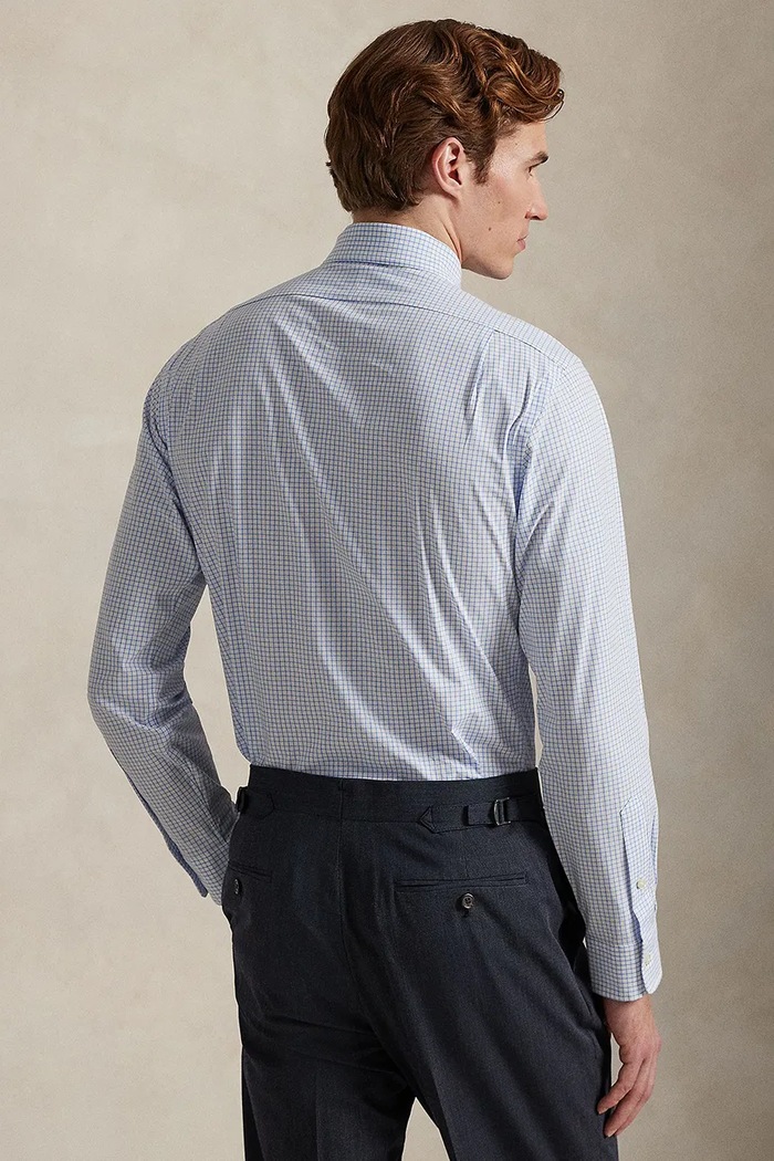 Πουκάμισο Polo Ralph Lauren 710974534 μπλε SS26