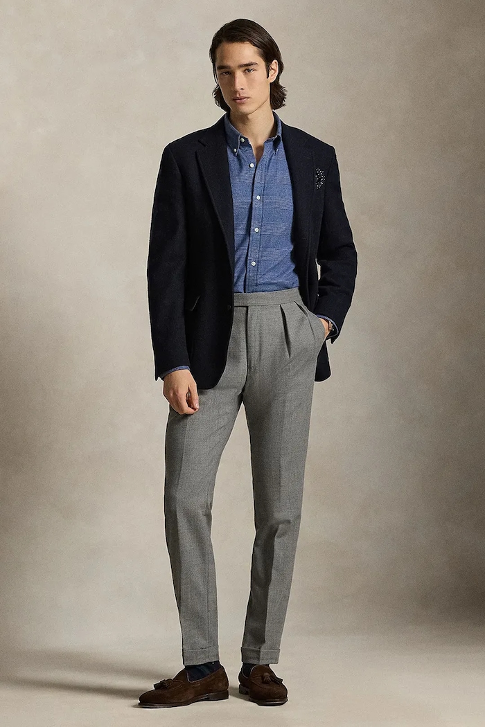 Oblečenie Košeľa Polo Ralph Lauren 710P07185 tmavomodrá