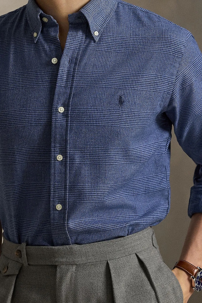 Košeľa Polo Ralph Lauren tmavomodrá 710P07185