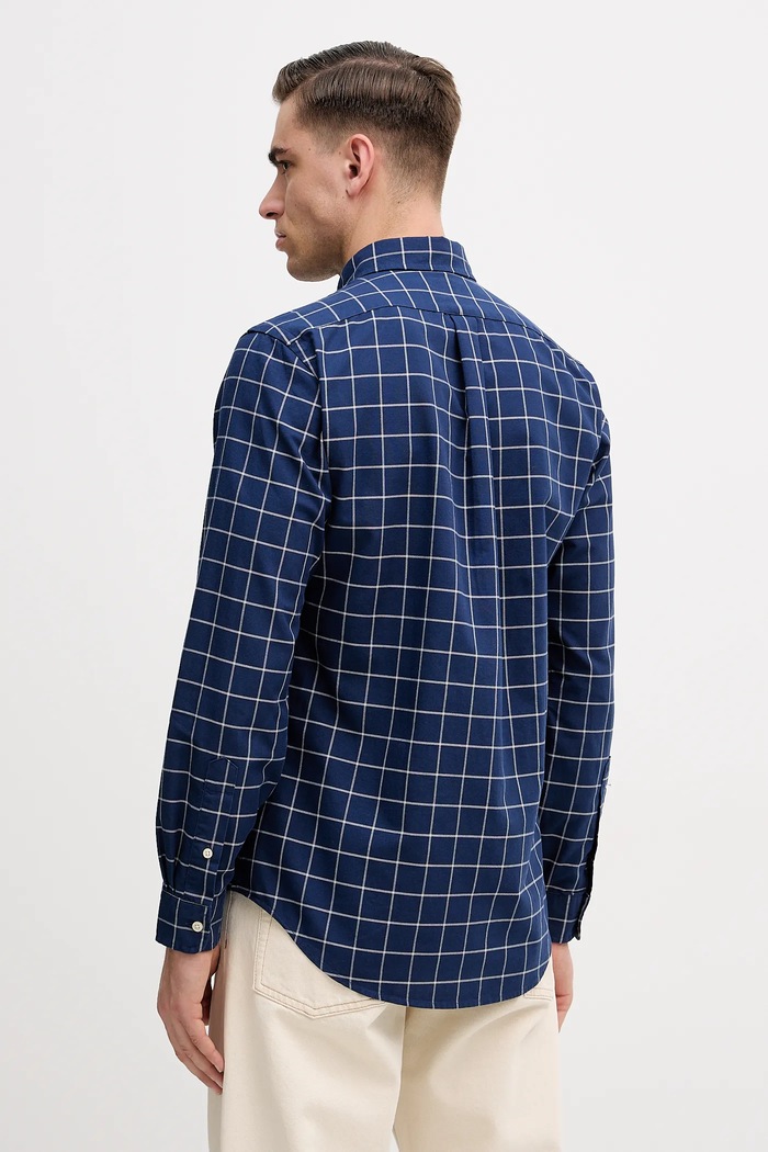 Oblečení Bavlněná košile Polo Ralph Lauren 710P07186 námořnická modř