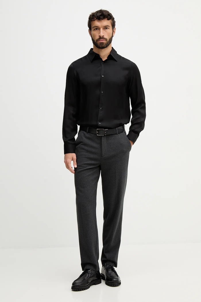 Košile Armani Exchange XM001817.AF13235 černá SS26