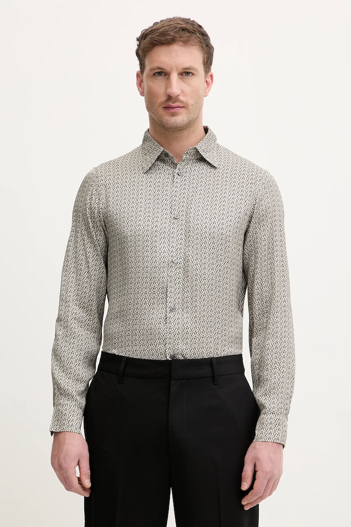 Srajca Armani Exchange Vzorčasti črna XM001821.AF13235