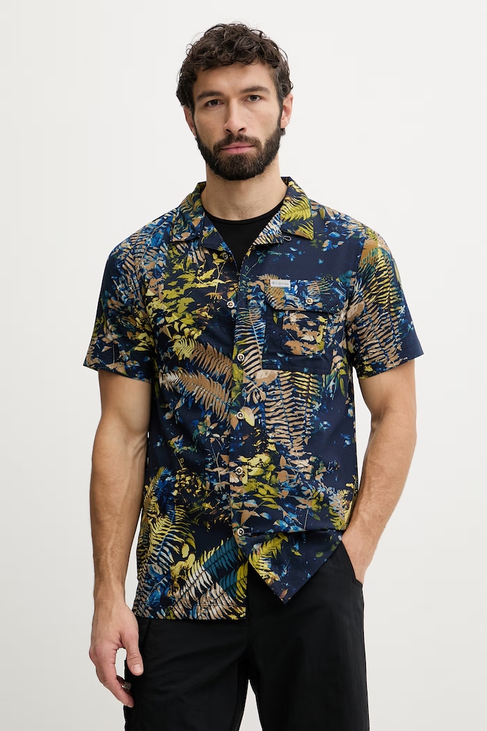 Columbia cămașă pentru bărbați Tech Trail bleumarin 2118605