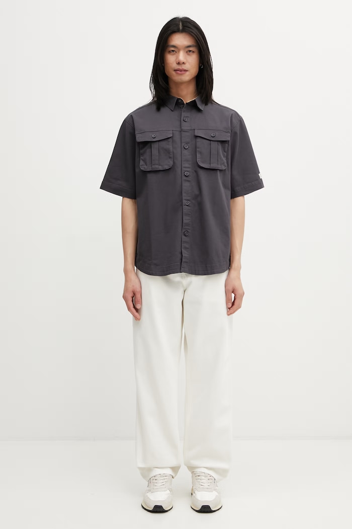 Columbia Acker Rock shirt with cotton Men's 2157021 gray