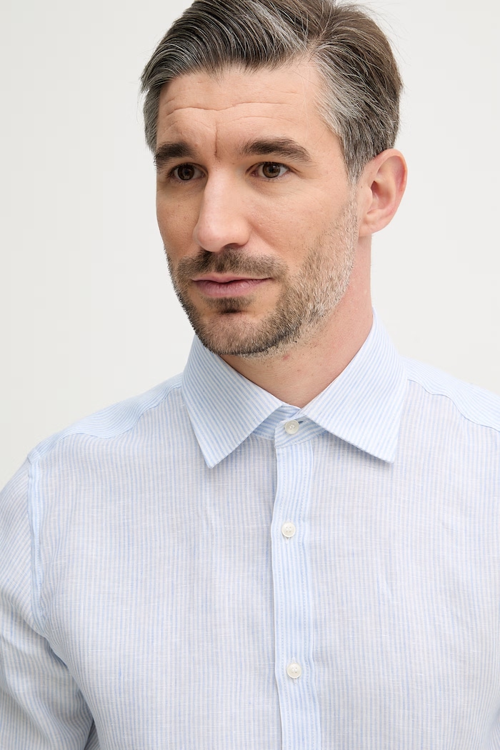 Ľanová košeľa Paul&Shark modrá 26413158CF