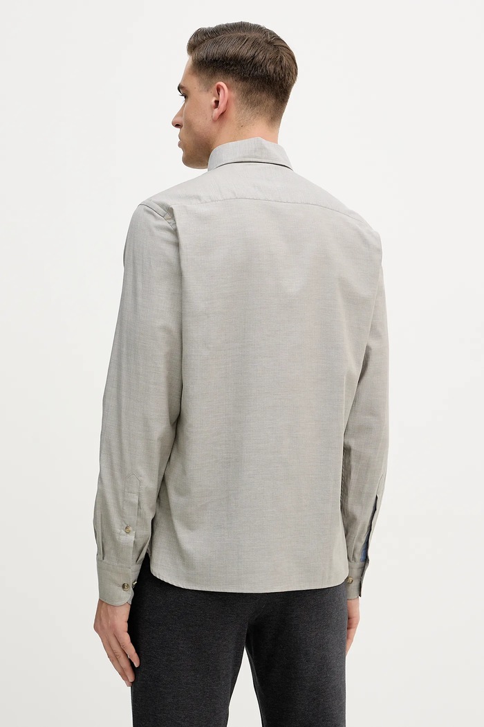 Дрехи Памучна риза Hackett London HM3010548 зелен