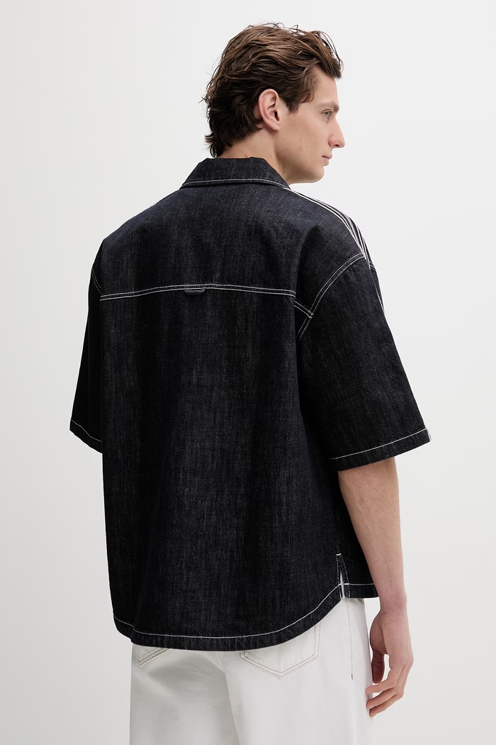 Odzież adidas Originals koszula jeansowa KG6448 granatowy