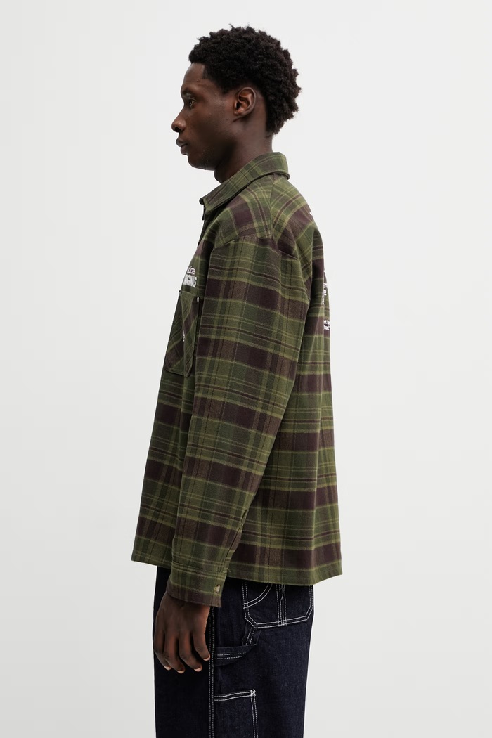 Βαμβακερό πουκάμισο adidas Originals KG6451 πράσινο SS26