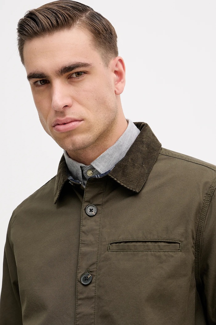 Barbour koszula bawełniana Cole zielony MOS0411