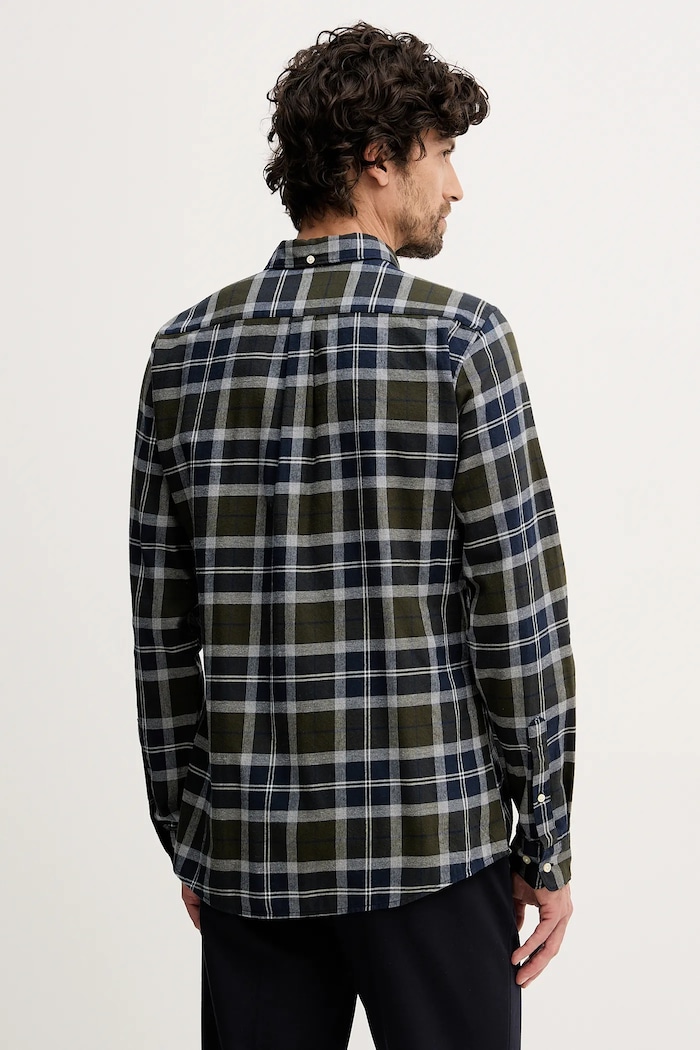 Дрехи Памучна риза Barbour Rasay MSH5065 тъмносин