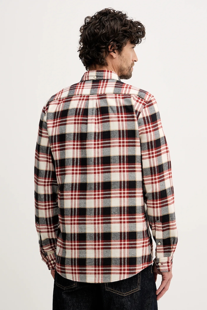 Дрехи Памучна риза Barbour Fallbay MSH5543 червен