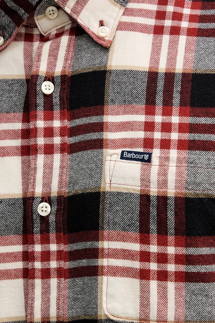 Памучна риза Barbour Fallbay MSH5543 червен