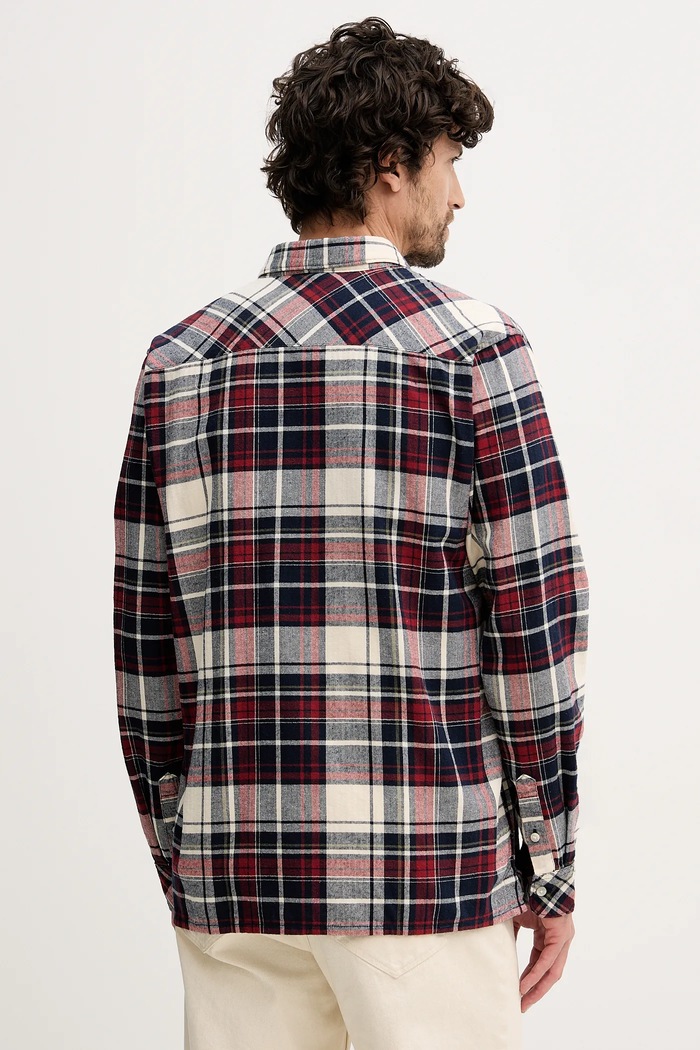 Дрехи Памучна риза Barbour Malham MSH5650 бордо