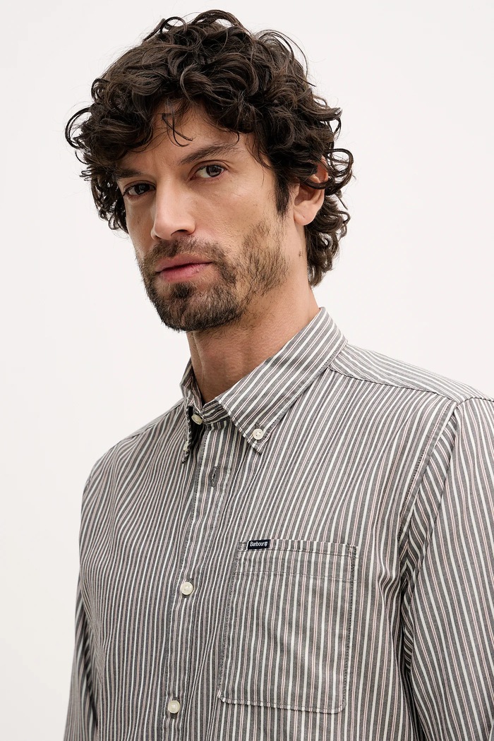 Риза Barbour Longfield сив MSH5707