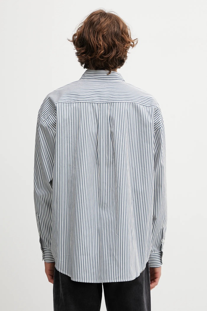 Odzież Carhartt WIP koszula bawełniana LS Daldry Shirt I035952.3NWXX niebieski