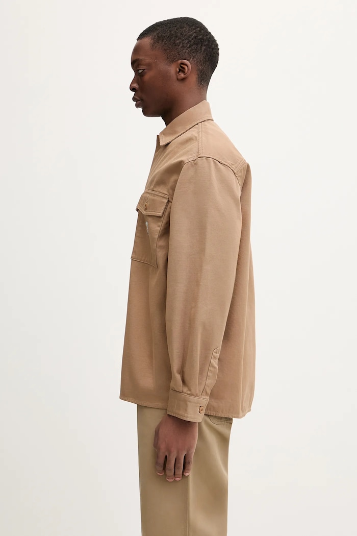 Памучна риза Carhartt WIP Kelly Shirt Jac I036271.2FS02 кафяв SS26